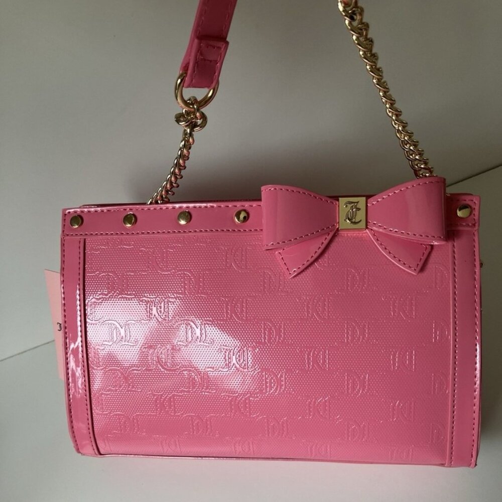 PINK JUICY COUTIRE BAG WITH CUTE BOW NEW